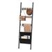 Latitude Run® Blanket Ladder, 5 Tier Towel Rack, 17.3" L X 63" H, Wall-Leaning Blanket Rack For Living Room | 63 H x 17.3 W x 0.5 D in | Wayfair