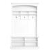 Latitude Run® Kosumo Hall Tree 47.2" Wide w/ Bench & Shoe Storage in White | 75.3 H x 47.2 W x 15.7 D in | Wayfair F9516D9E4CCF4CACAAEEC9FB9C346780