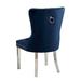 Rosdorf Park Wingback Dining Chairs w/ Button Tufted Back, dining chairs, dining room chairs Upholstered/ in Blue | 38 H x 23 W x 23.75 D in | Wayfair
