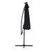 Latitude Run® Oaxaca 129.92" Lighted Market Umbrella w/ Crank Lift Counter Weights Included | 82.68 H x 129.92 W x 116.14 D in | Wayfair