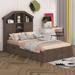 Latitude Run® Lataveon Wood Platform Bed w/ House-shaped Storage Headboard & 2 Drawers | 48.8 H x 40.6 W x 80 D in | Wayfair