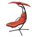 Ivy Bronx Lorre 1 Person Hanging Chaise Lounger w/ Stand | 82.68 H x 44.89 W x 42.52 D in | Wayfair D9D75EDDCC0B4DC59719D8D6F9491FFC