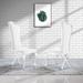 Orren Ellis Aajiv Dining Chair Upholstered in White | 47.2 H x 21 W x 18.9 D in | Wayfair E334D814D4F34142B49EE2F958EF2AD0