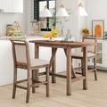 Latitude Run® Maizlyn Rectangular 35.4" L x 23.8" W Dining Set Wood in Brown | 35.4 H x 23.8 W x 35.4 D in | Wayfair