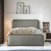 Ivy Bronx Louies Metal Platform Bed Upholstered/Metal & Upholstered/Metal in Gray | 41.1 H x 55.7 W x 78.1 D in | Wayfair