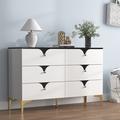 Ivy Bronx Modern 6 Drawers Dresser Cabinet | 30.7 H x 47.25 W x 15.66 D in | Wayfair ECD825B5FDB4484B9CEBCA6A4C132B73
