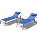 Latitude Run® Tervin Outdoor Aluminium Chaise Lounge Set w/ Table | 38.44 H x 65.21 W x 61.35 D in | Wayfair 2E79DE88BA254605A813254B58FA00E7