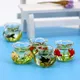 1/6 1/12 Scale Baby House and Dollhouse Miniature Glass Fish Tank Bowl Aquarium Toy DollHouse Decals