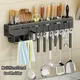 Gift Festival Stainless Steel Knife Holder Non-perforated Household Kitchen Hanger Wall-mounted