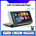 6.86 inch Wireless CarPlay Android Auto Bluetooth Car Multimedia Player for Toyota Honda Hyundai