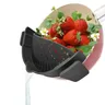 Clip on Strainer for Pots Pan Pasta Strainer Silicone Food Strainer for Spaghetti Pasta Ground