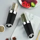 Automatic Salt Pepper Mill Grinder Electric Stainless Steel LED Light Gravity Operated Mills Kitchen
