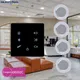 Smart Home Theater Bluetooth Wall Amplifier with Bathroom Ceiling Speakers Stereo Audio Background