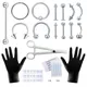 Body Piercing Tool Kit 12-20G Disposable Professional Body Piercing Needles Clamp Gloves Tools Ear