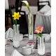 Crystal Square Bud Vase Decorative Single Flower Vase for Wedding Centerpieces Events Parties