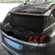 For Peugeot 3008 2017-2022 Steel Chrome Rear Trunk Spoiler Strip Molding Trim Exterior Car