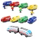 Play Vehicles Magnetic Electric Train with Little Doll Locomotive Kid Gift for Wooden Train Track