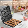 110-220V Donut Maker Non Stick Coating Kitchen Donut Maker 16 Holes Electric Baking Machine for