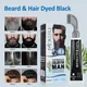 Natural Men Beard Black Dye Tint Cream Hair Beard Dye Shampoo Semi-permanent Men's Fashion Modelling