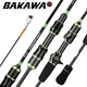 BAKAWA Trout Fishing Rod 1.68m 1.8m Portable EVA Handle Solid Tip Carbon Spinning/Casting 2-8g Lure