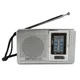 HiFi Portable Radio Player Dual Band AM FM Pocket Pointer Radio Telescopic Antenna Battery Powered