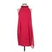 Alex Marie Casual Dress - Popover: Red Solid Dresses - Women's Size 4