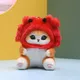 Plush Cat Keychians Cute Cartoon Seal Cat Doll Keyrings For Gifts Kawaii Stuffed Small Cat Keyrings