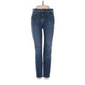 L'Agence Jeggings - High Rise Skinny Leg Boyfriend: Blue Bottoms - Women's Size 25 - Dark Wash