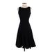 Calvin Klein Casual Dress - DropWaist: Black Solid Dresses - Women's Size 2