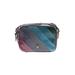 Kurt Geiger Leather Crossbody Bag: Blue Stripes Bags