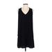 One Clothing Casual Dress - Slip dress: Black Solid Dresses - Women's Size Small