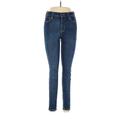 Old Navy Jeggings - High Rise Skinny Leg Boyfriend: Blue Bottoms - Women's Size 6 - Dark Wash