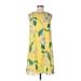 Tommy Hilfiger Casual Dress - A-Line: Yellow Print Dresses - Women's Size 10