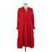 Maeve by Anthropologie Casual Dress - A-Line: Red Solid Dresses - Women's Size X-Large Petite