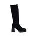 Fashion Nova Boots: Black Solid Shoes - Women's Size 10 - Round Toe