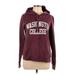 Redshirt Pullover Hoodie: Burgundy Marled Tops - Women's Size Large