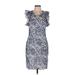 Tommy Hilfiger Casual Dress: Blue Batik Dresses - Women's Size 6