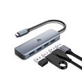 4 Port USB 3.2 Hub, USB C Hub 10 Gbit/s, USB C Splitter Multiport Hub Adapter mit 50 cm verlängertem Kabel für MacBook Air/Pro, iMac, iPad Pro, Dell, HP und andere Typ C Geräte