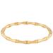 Simply Rhona Bamboo Link Hinge Bangle In 18K Gold Plated Stainless Steel - Gold