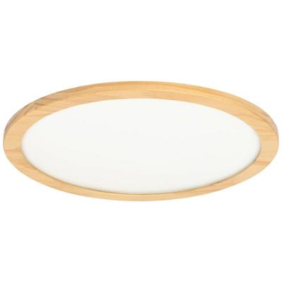 Lucande - led Deckenleuchte 'Joren' aus Holz dimmbar mit Fernbedienung für Wohnzimmer & Esszimmer Image