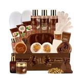 Coconut & Mint Bath Gift Basket Set. Natural Luxury Tropical Spa Gift Set