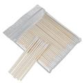 6 Packs Cotton Swab Silicone Fine Hisopos Sticks for Ears Make up Applicators Face Cleaning Swabs Pointy Wooden