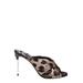 Leopard-printed Satin Mules