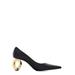 Chain Heel Pointed Toe Pumps