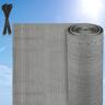 Schermatura privacy rinforzata hdpe 150 gr/m² Schermatura privacy per balcone Grigio 1.2x10m