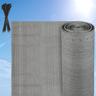 Schermatura privacy rinforzata hdpe 150 gr/m² Schermatura privacy per balcone Grigio 1.2x20m