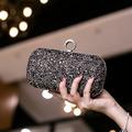 Damen Clutch Abendtasche Handgelenk-Tasche Clutch-Taschen PU-Leder Party Brautparty Festtage Strass Hohe Kapazität Leichtgewichtig Langlebig Feste Farbe Kleines Weiß Klein schwarz Kleines Blau