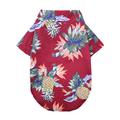 Dog Hawaiian Shirt 2 Pieces Puppy Clothes for Small Medium Large Dogs Boy Breathable Coconut Tree Dog T-Shirt Pet Apparel Cat Outfit for Chihuahua Yorkie Costume Clothing (Small, 1)