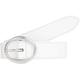 Calvin Klein Jeans Damen Gürtel Classic Round Lthr Belt25Mm aus Leder, Weiß (Bright White), 110 cm