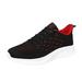 KaLI_store Tennis Shoes Mens Slip On Walking Shoes Tennis Shoes Running Shoes Lightweight Workout Shoes Breathable Mesh Fashion Sneakers Red 11